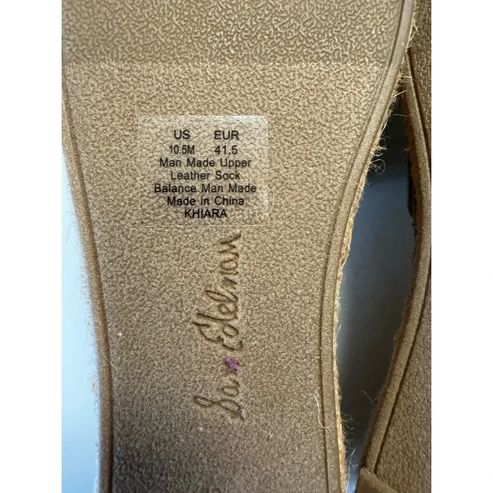 Sam Edelman Chiara Raffia Espadrille‎ Flats Women Size 10.5 M Embellished
